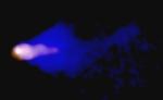 Obrázek pulsaru G359.23-0.82 vznikl sloueením dat z družice Chandra a z radioteleskopu VLA.