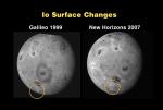 Změny na povrchu měsíce Io od roku 1989.