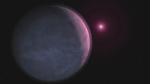Exoplaneta o hmotnosti 3 Zemí - představa malíře.