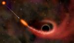 Umělecká představa černé díry ve dvojhvězdě