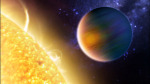 Exoplaneta WASP-18b v představě malíře
