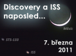 Na večerní obloze raketoplán Discovery navždy opustil ISS