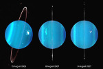 Změny v atmosféře planety Uran
