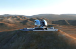 Evropský dalekohled E-ELT v oblasti Cerro Armazones - kresba
