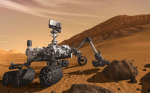 Americká pojízdná laboratoř Curiosity k výzkumu Marsu