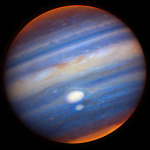 Olaneta Jupiter v nepravých barvách