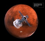 Animace příletu sondy k Marsu. Autor: RIA Novosti