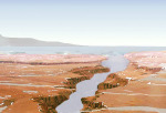 Dávné řeky a moře na Marsu - kresba Autor: NASA