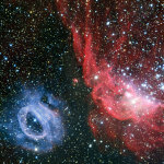 dvojice rozdílných plynných oblaků ve Velkém Magellanově oblaku - eso1335 Autor: ESO