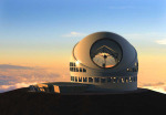 Celkový pohled na kopuli s dalekohledem TMT - představa malíře Autor: Courtesy TMT Observatory Corporation