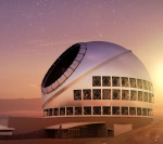 Kopule dalekohledu TMT s objektivem o průměru 30 m - představa kreslíře Autor: Courtesy TMT Observatory Corporation