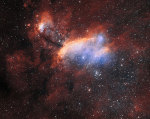 hvězdná porodnice IC 4628 známá rovněž jako mlhovina Kreveta - eso1340 Autor: ESO a Martin Pugh