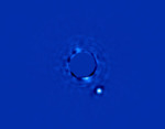 Fotografie exoplanety beta Pictoris b Autor: Gemini South