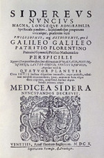 Publikace Hvězdný posel. Autor: Galileo Galilei.