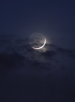 Měsíc stáří 2,2 dne. Autor: Antonín Hušek