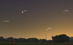 Merkur 23. 5. 2014, mapa oblohy. Data: Stellarium Autor: Martin Gembec
