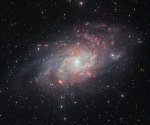 dalekohled VST pořídil detailní záběr galaxie M 33 v souhvězdí Trojúhelníku - eso1424 Autor: ESO