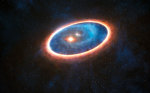 představa dvojhvězdného systému GG Tauri-A - eso1434 Autor: ESO/L. Calçada