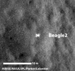 Beagle-2 na Marsu Autor: HiRISE/NASA/JPL/Parker/Leicester