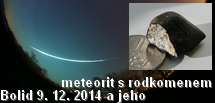 Bolid a meteorit s rodokmenem 9. 12. 2014