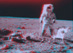 21.04.2001 - Apollo 12: Stereo výhled nedaleko kráteru Surveyor