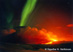 21.01.2002 - Sopka s polární září na Islandu