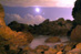 08.03.2004 - Měsíc a Venuše nad Corona Del Mar Beach