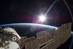 30.11.2009 - Jasné Slunce a srpek Země z kosmické stanice