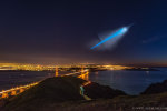 11.11.2015 - Nečekaný kouř zplodin z rakety nad San Franciscem