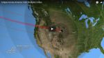 19.06.2017 - Zatmění přes celou Ameriku: Video s předpovědí dráhy