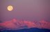 08.12.2017 - Západ Měsíce nad alpskou horou Superga