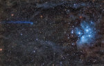 12.02.2018 - Modrá kometa potkala modré hvězdy