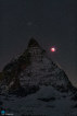 24.01.2019 - Matterhorn, Měsíc a meteor