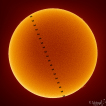 28.10.2019 - Kosmická stanice přelétla Slunce bez skvrn