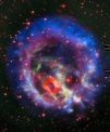 Autor: ESO/NASA, ESA and the Hubble Heritage Team (STScI/AURA)/F. Vogt et al. - Neutronová hvězda a pozůstatek po explozi supernovy v Malém Magellanově oblaku