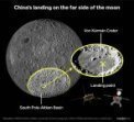 Autor: NASA/Arizona State University; CASC/CNSA - Oblast přistání Chang´e-4 na odvrácené straně Měsíce