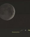 Měsíc a Jupiter 31. 10. 2019 (Stellarium)