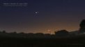 Autor: Petr Horálek/Stellarium. - Merkur a Venuše na večerní obloze 10. února 2020.