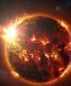 Autor: NASA’s Goddard Space Flight Center/S. Wiessinger/Swift - Umělecké ztvárnění supererupce u hvězdy slunečního typu