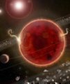 Autor: Lorenzo Santinelli - Umělecké ztvárnění hvězdného systému Proxima Centauri