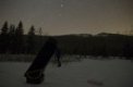 Autor: Martin Gembec - Ladin u svého dalekohledu - neupravené foto z 20. ledna na Rozdroze