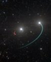 Autor: ESO/L. Calçada - Vizualizace systému HR 6819 s černou dírou nejbližší Zemi