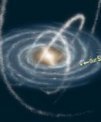 Autor: NASA/JPL-Caltech/R. Hurt, SSC & Caltech - Hvězdné proudy ve tvaru oblouku křižující Mléčnou dráhu jsou pozůstatky zachycených trpasličích galaxií nebo kulových hvězdokup