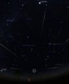 Autor: Astro.cz/Stellarium/Martin Gembec - Simulace meteorického roje Kvadrantid 2021