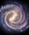 Autor: Pablo Carlos Budassi/CC BY-SA 4.0 - Umělecké ztvárnění vzhledu naší Galaxie – Mléčné dráhy – se znázorněnou galaktickou příčkou
