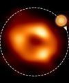 Autor: EHT Collaboration, ESO/M. Kornmesser (Acknowledgment: M. Wielgus) - Ilustrace oběžné dráhy ‚horké skvrny‘ kolem Sagittarius A*