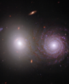 Autor: NASA/JWST/HST - Dvojice galaxií VV 191 pohledem JWST a HST.