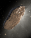 Autor: NASA, ESA, Joseph Olmsted (STScI), Frank Summers (STScI). Licence: public domain - Alternativní umělecká představa objektu 1I/\'Oumuamua