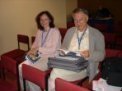 Autor: Archiv Jana Vondráka - Se srbskou kolegyní Olgou Atanackevič na Valném zasedání IAU v Praze (2006)