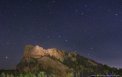 Hvězdnatá noc nad Mount Rushmore